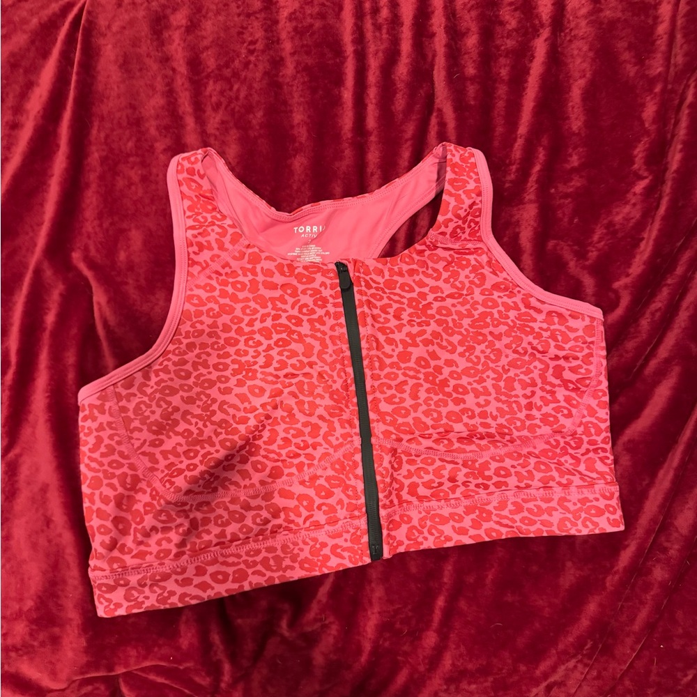 Torrid Pink Leopard Sports Bra